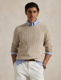 Pull iconique en cachemire torsadé - Natural Cream Heather