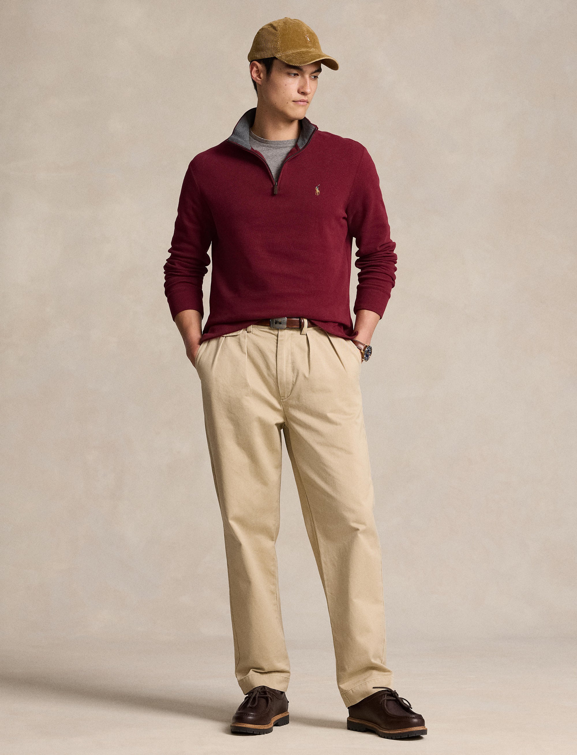 Pull demi-zippé côtelé Estate - Red Carpet & Barclay Heather Int