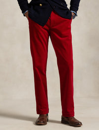 Stretch corduroy straight-leg trousers - Ralph Red X