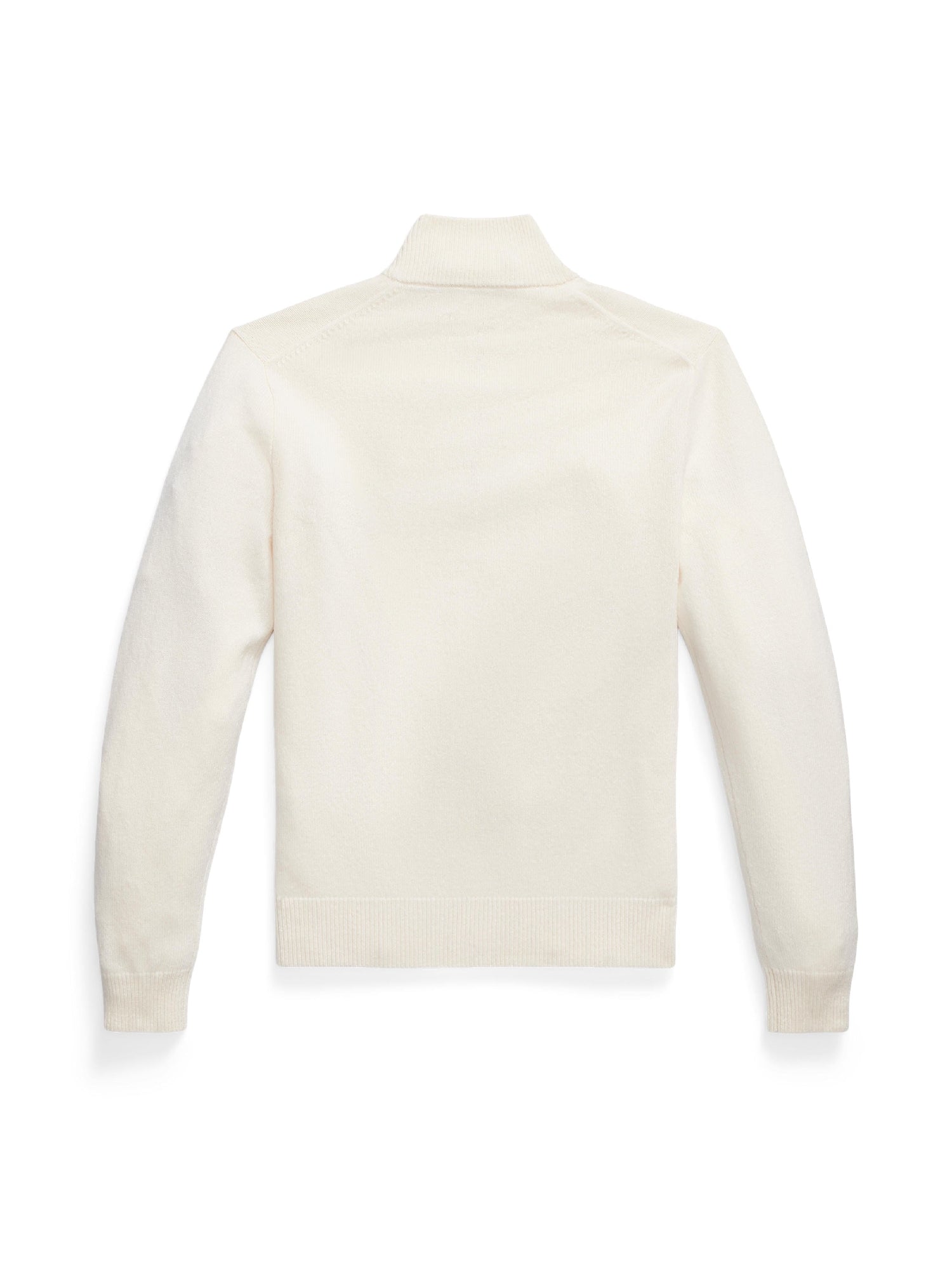 Pull demi-zippé en laine - Andover Cream