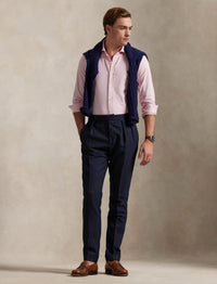 Chemise à col évasé en jersey  - Garden Pink