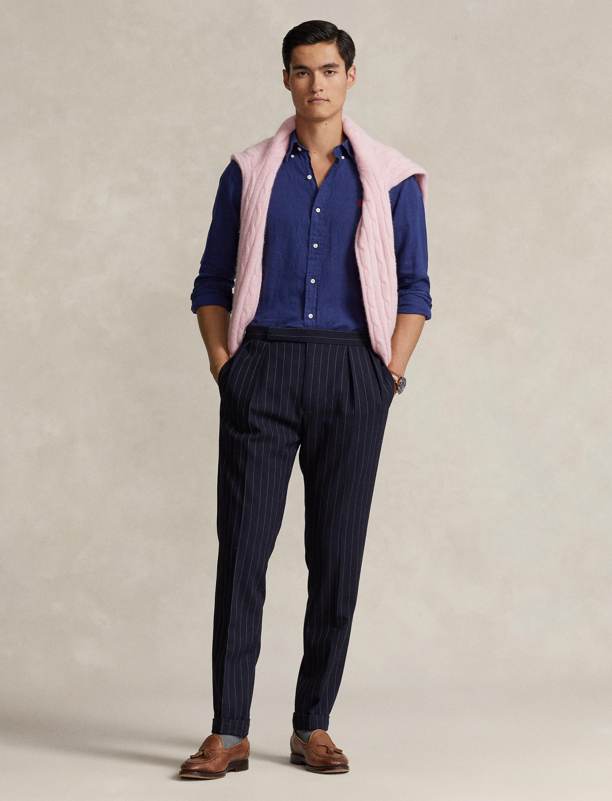 Chemise ajustée en lin - Holiday Navy