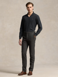 32pcs / NEW // BLACK MARL HEATHER/C9911 POLO SHIRT LONG SLEEVE LSJCCLSM13