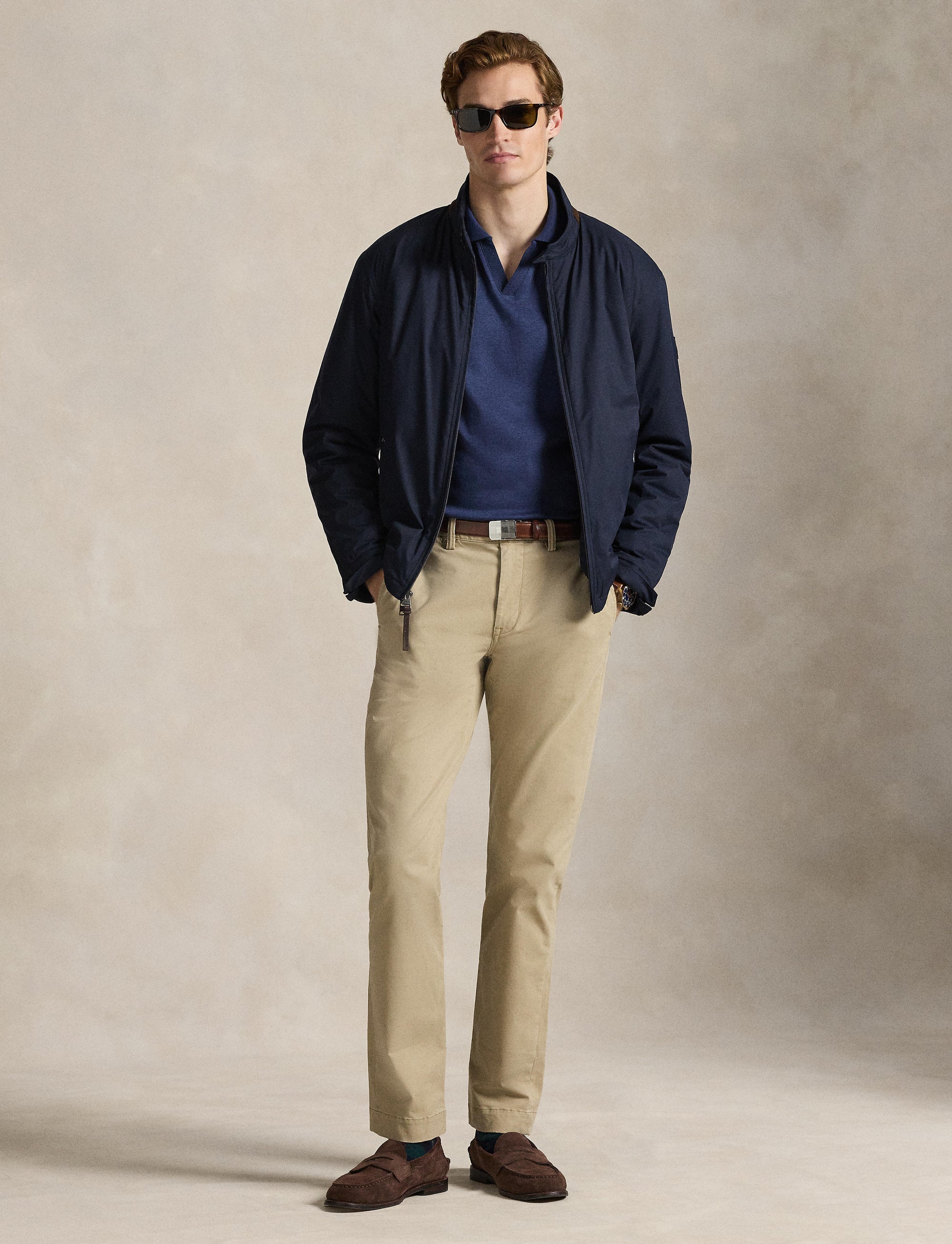 Classic Fit polo shirt in soft cotton - Spring Navy Heather