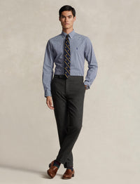 Chemise Custom Fit vichy popeline  - Navy & White