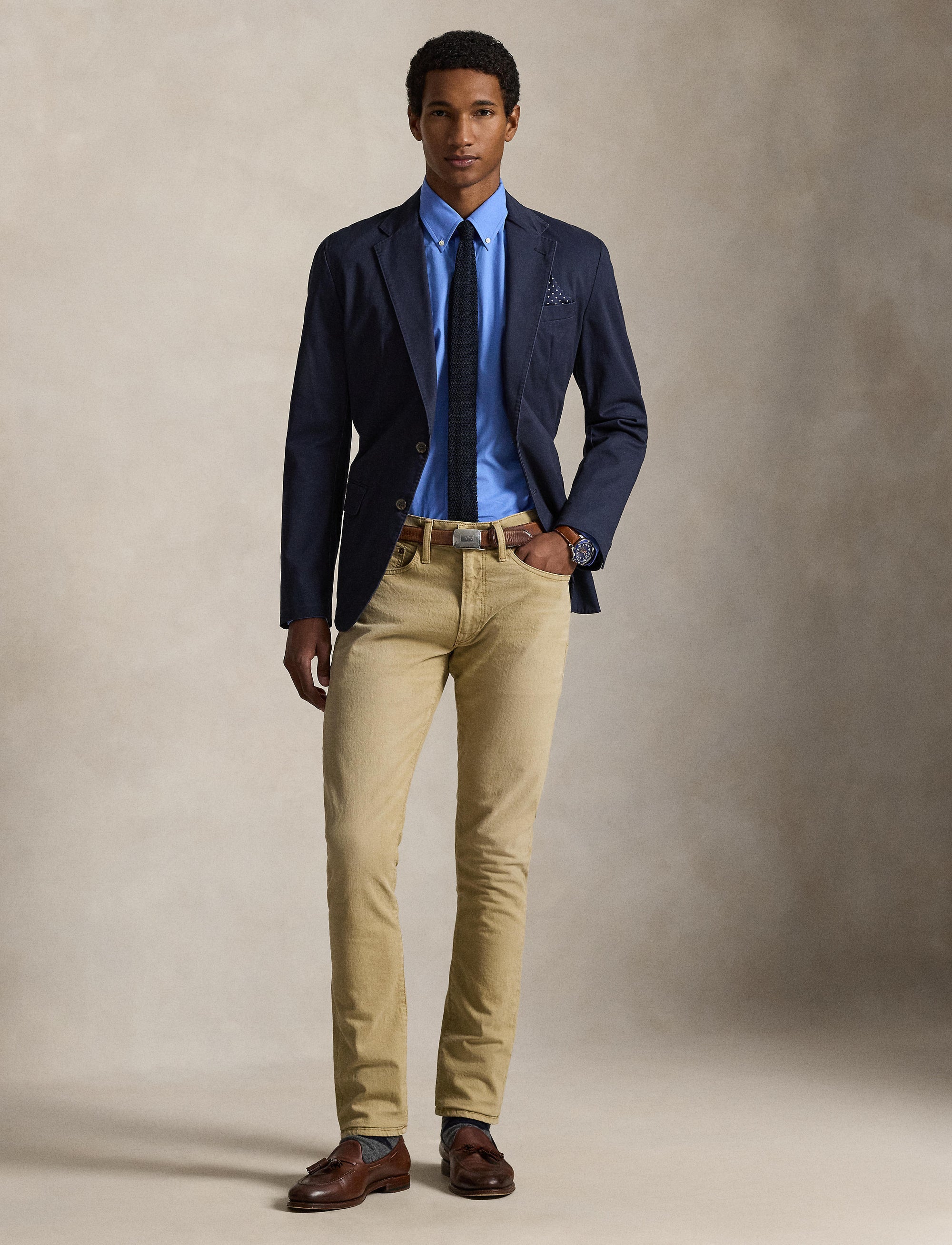 Chemise en popeline stretch Classic Fit - Harbor Island Blue