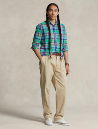 Chemise workwear Oxford écossaise - Green, Blue & Multicolore