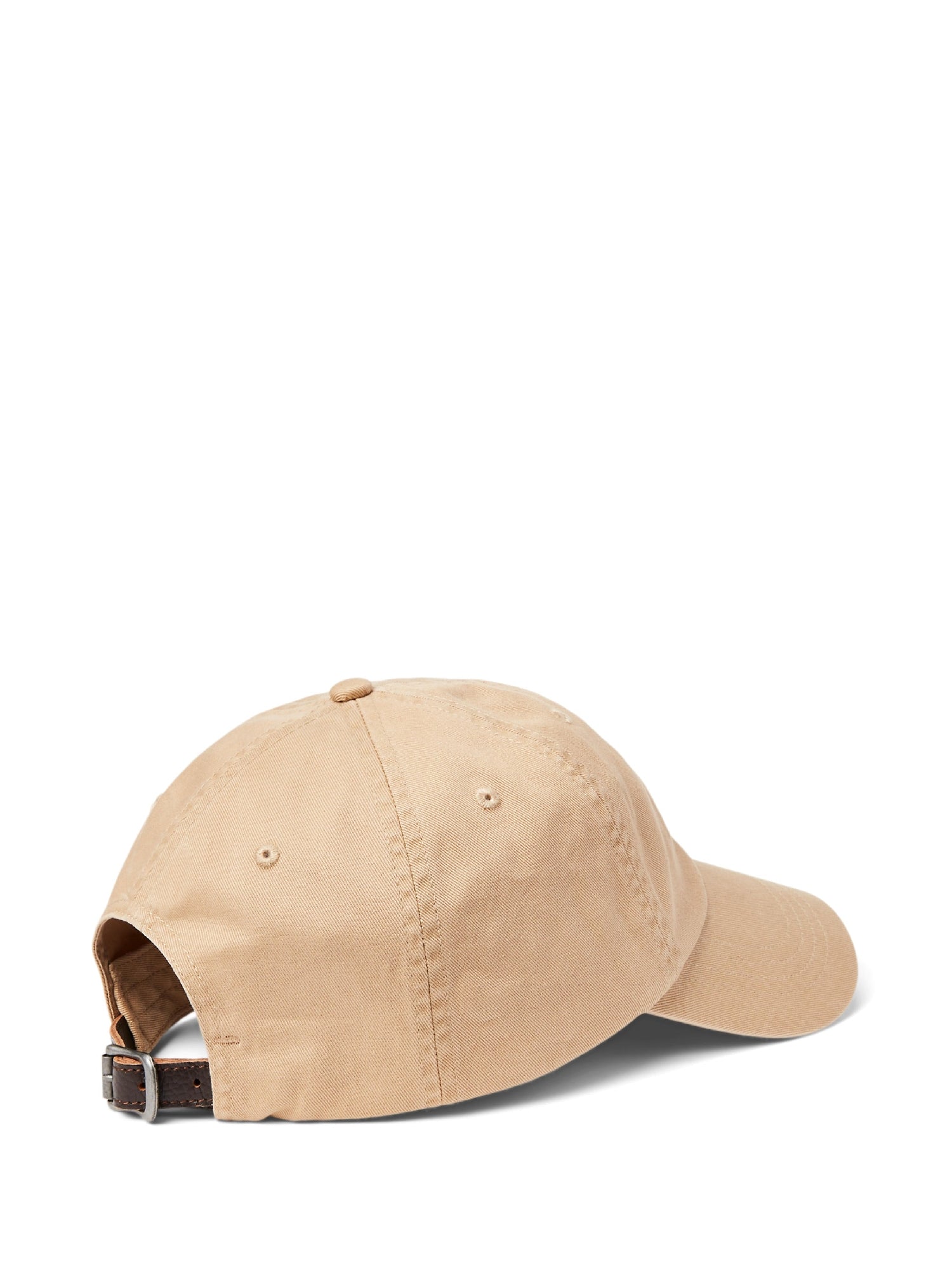 Casquette en sergé brodé - Cafe Tan