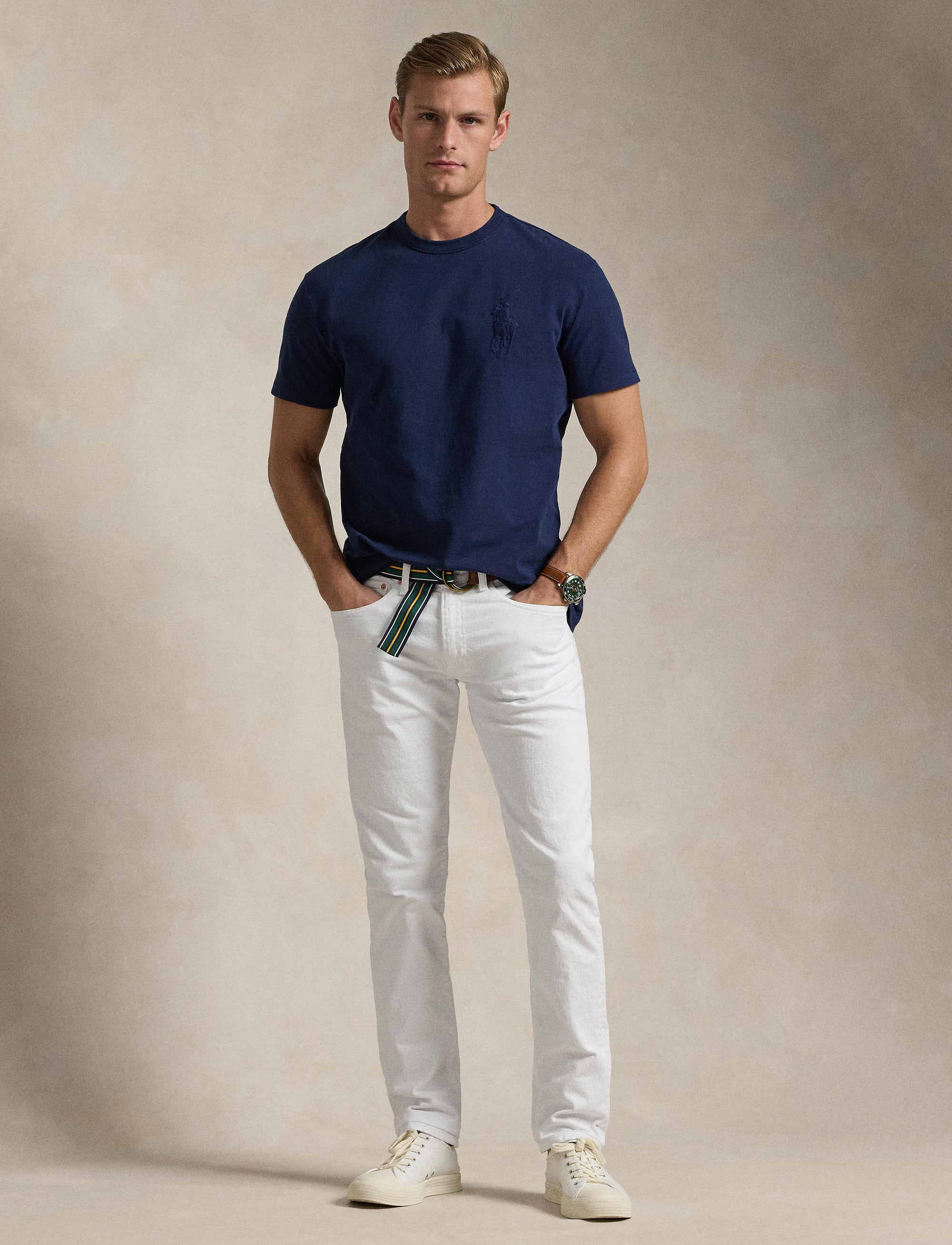 T-shirt Big Pony classique en jersey - Cruise Navy