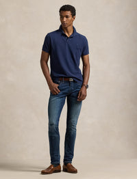 Polo Big Pony en piqué coupe ajustée - Cruise Navy