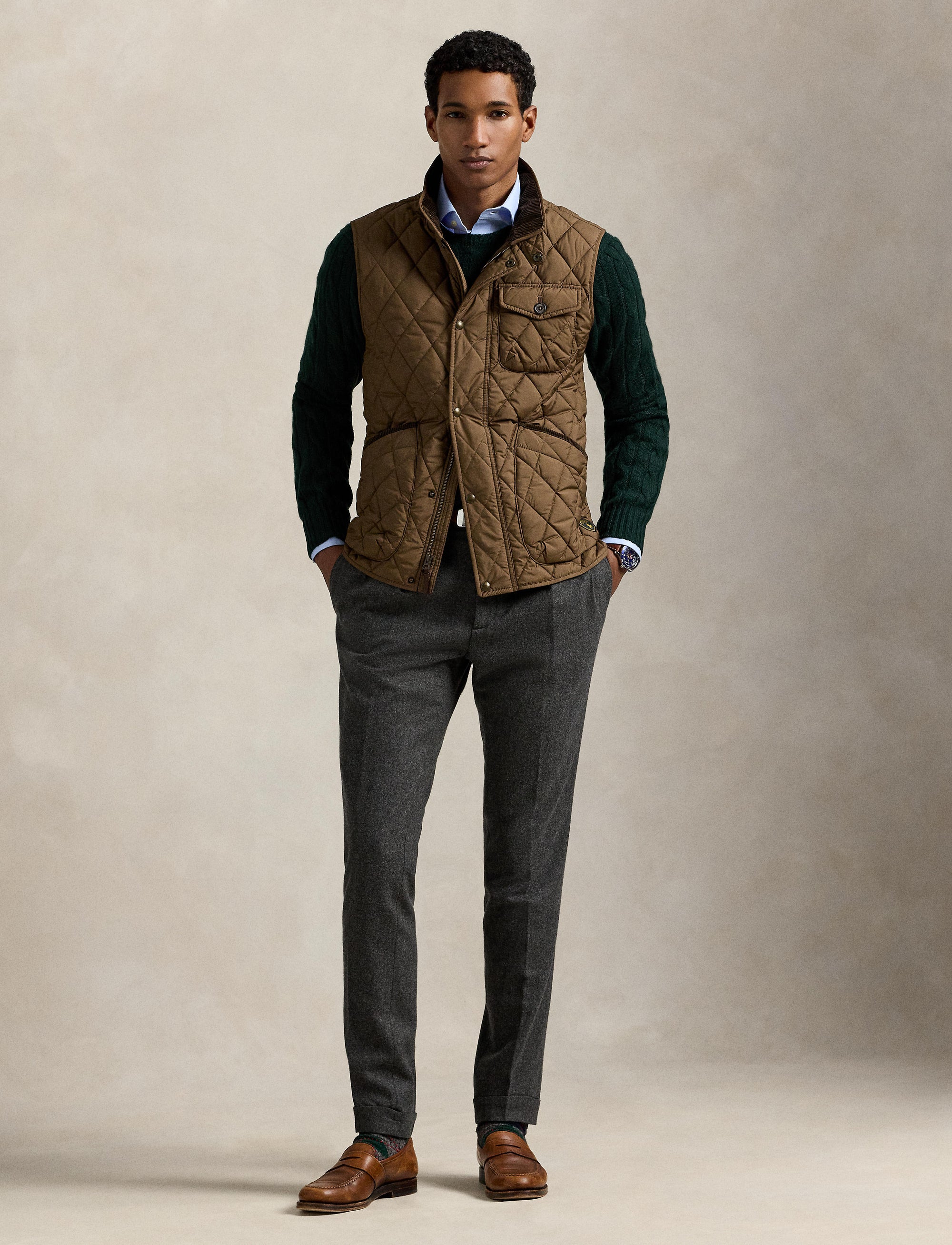 Gilet utilitaire matelassé Beaton - Chestnut