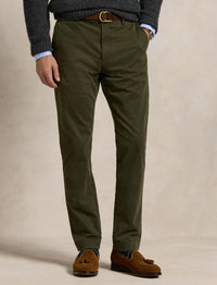 Pantalon Slim Jarrett satinette stretch - Estate Olive