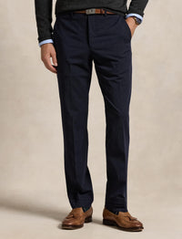 Pantalon performance en sergé stretch - Navy Pinstripe