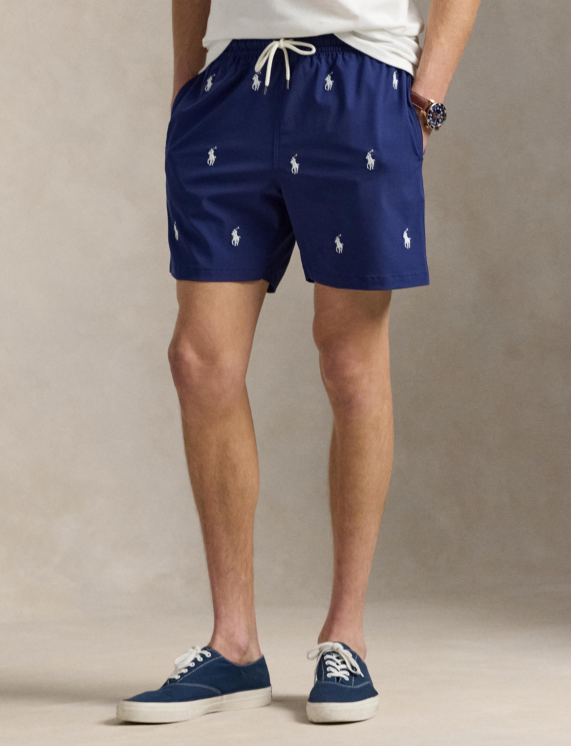 Short de bain Traveler classique - Fall Royal With White Aoe Pp
