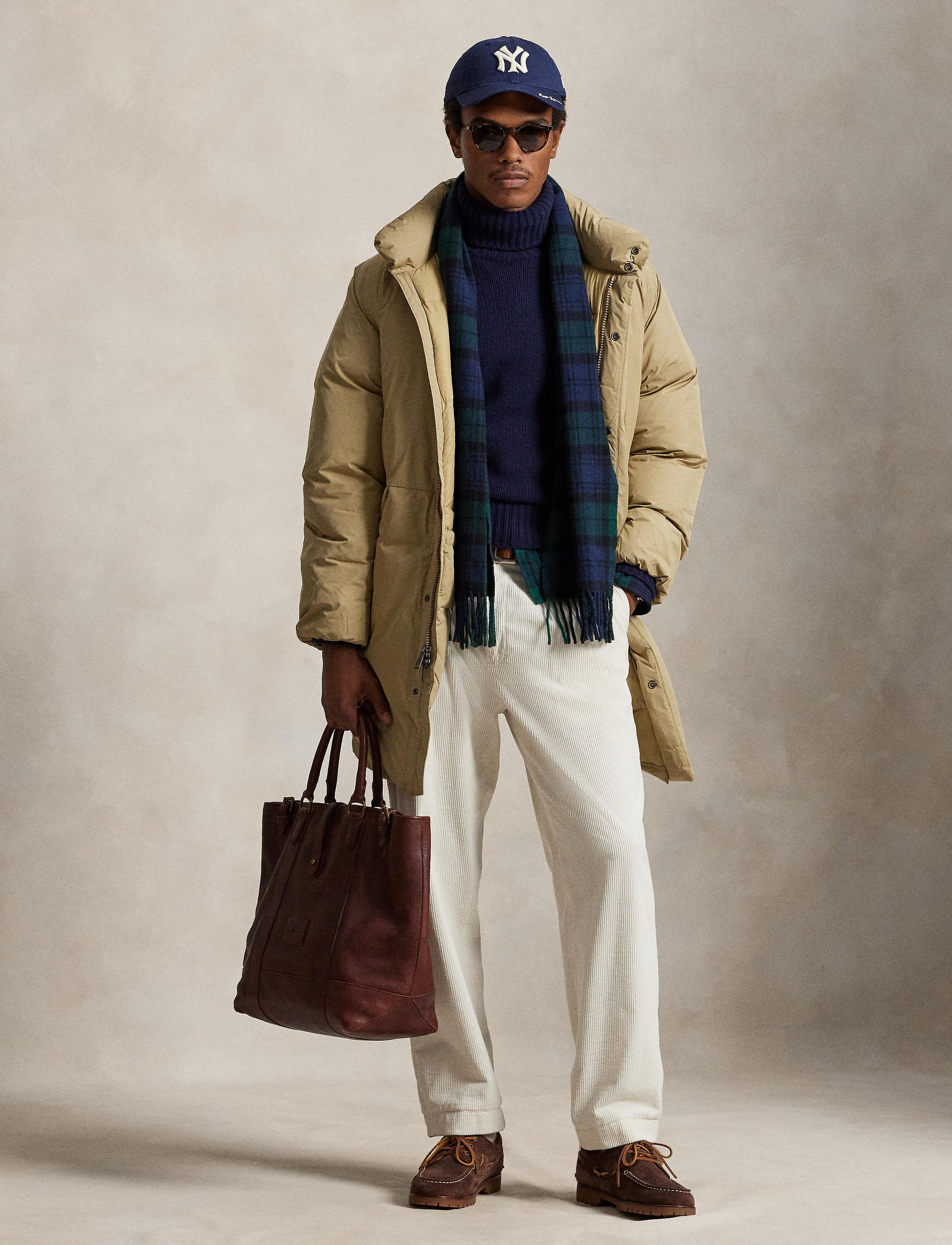 4pcs / NEW // RL KHAKI COAT INSULATED TTN PFR CT