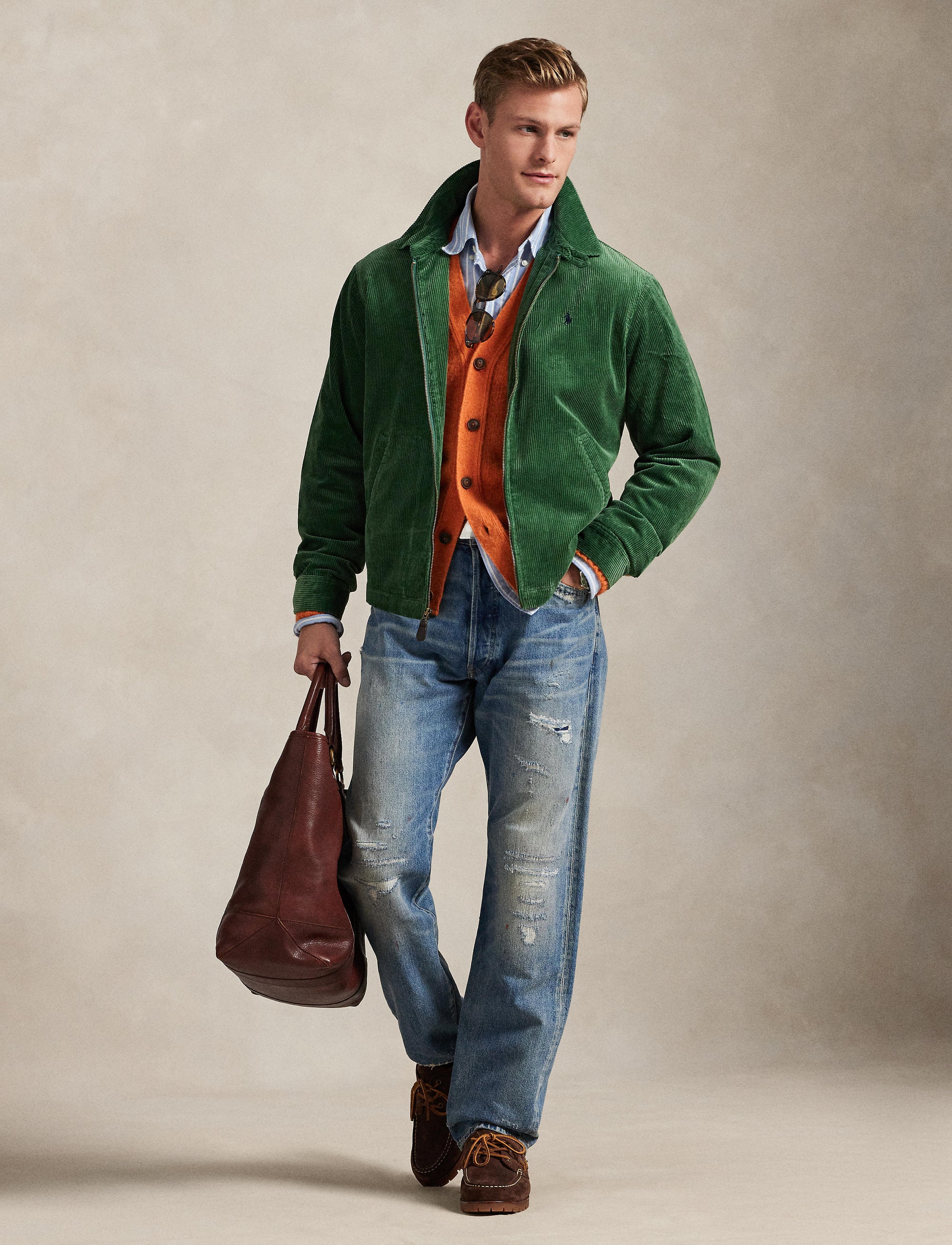 Wynton corduroy jacket - Meadow Green