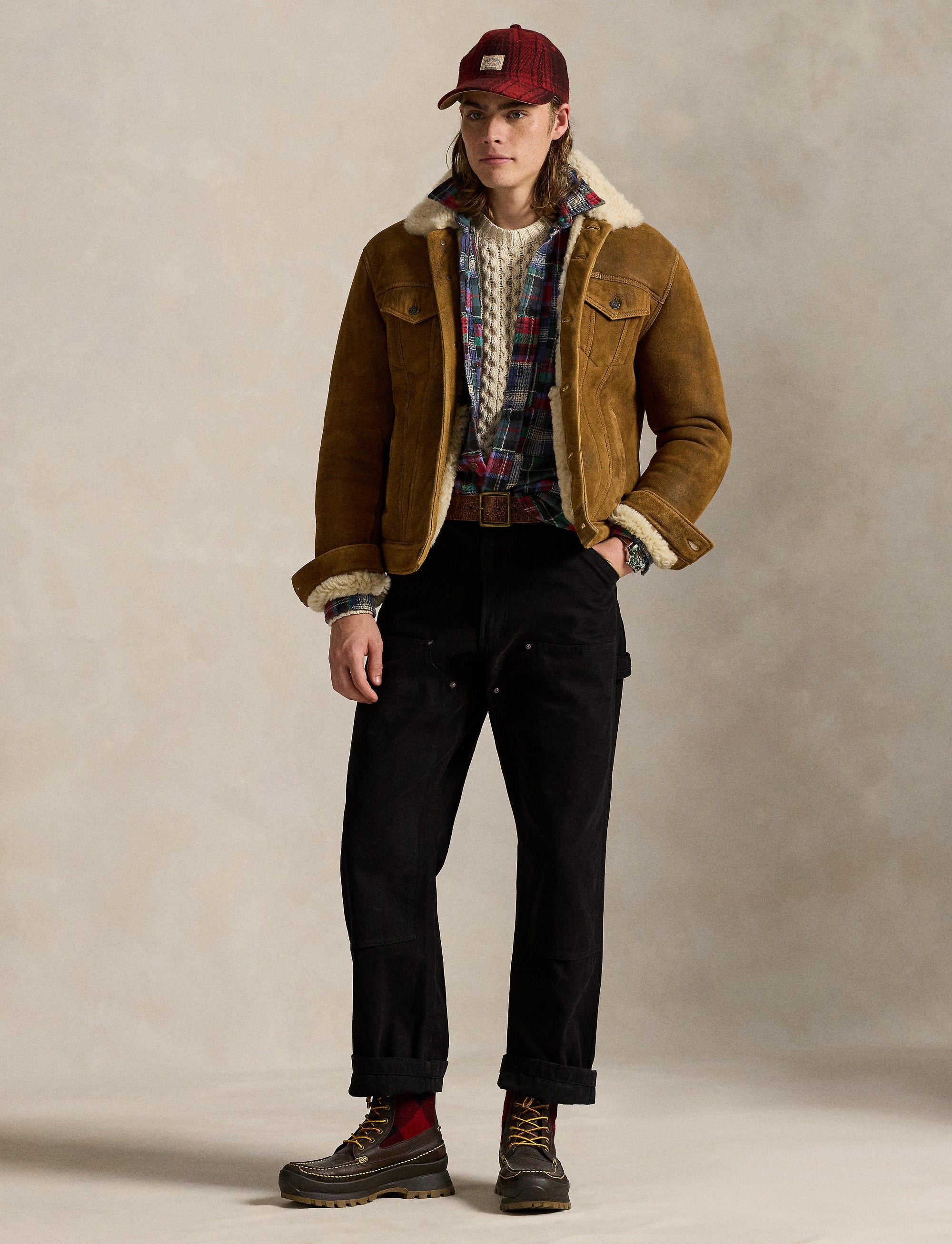 Veste en mouton retourné - Soft Brown X