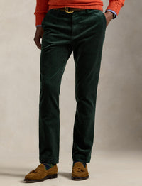 Pantalon Andover slim en velours stretch - College Green