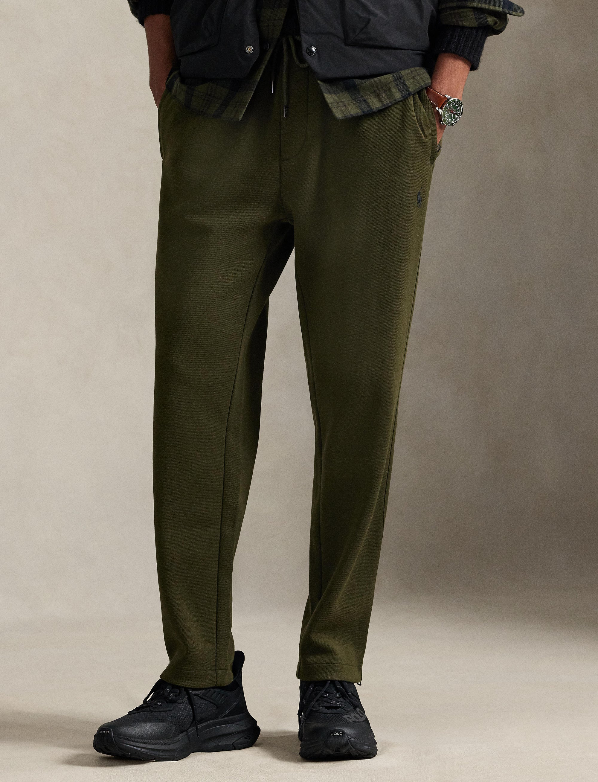 Pantalon d'athlétisme maille double - Company Olive