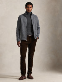 Veste zippée intégrale - Gris chiné
