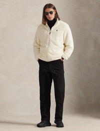 Veste à fermeture zippée - Crème