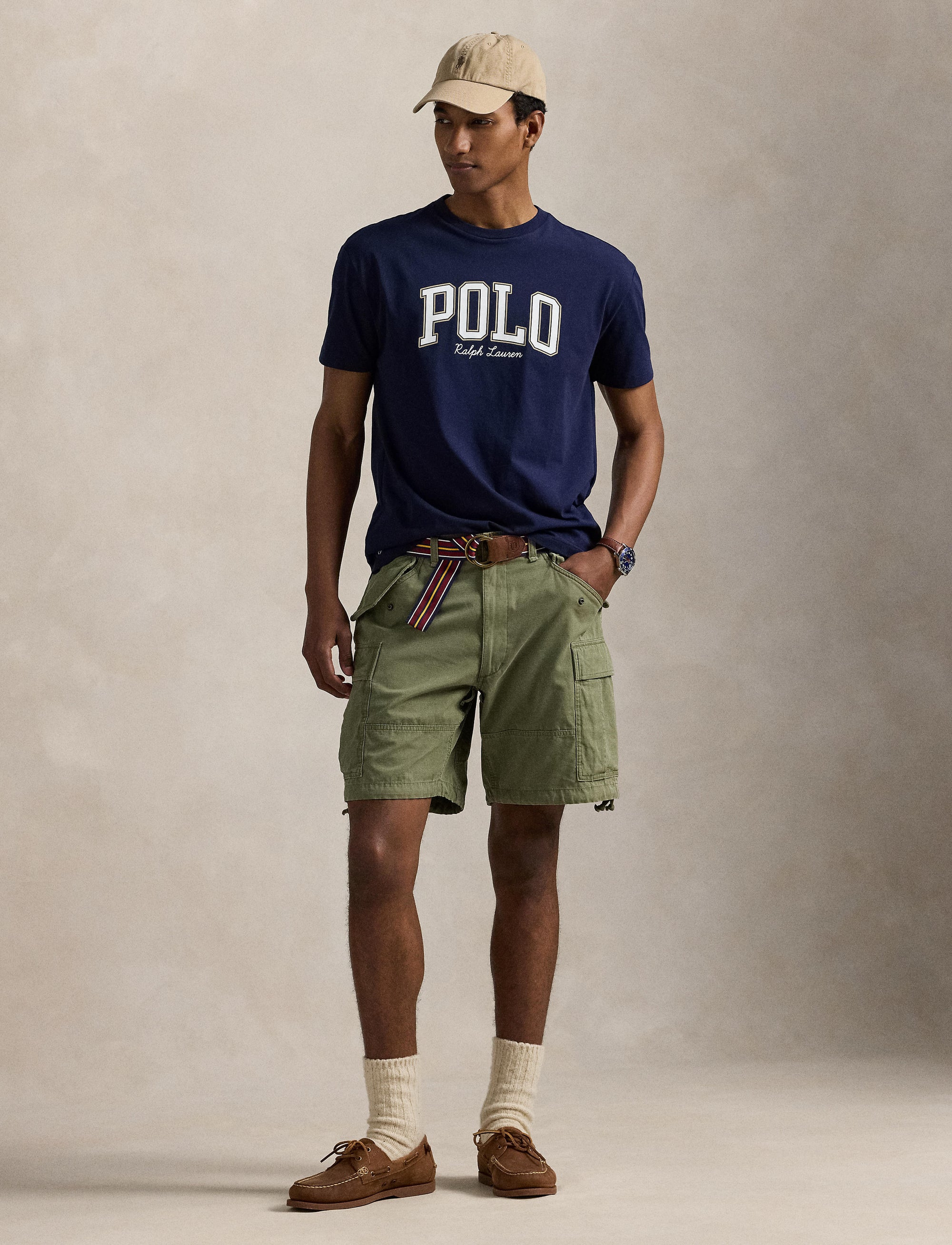 T-shirt à logo Custom Slim Fit - Cruise Navy