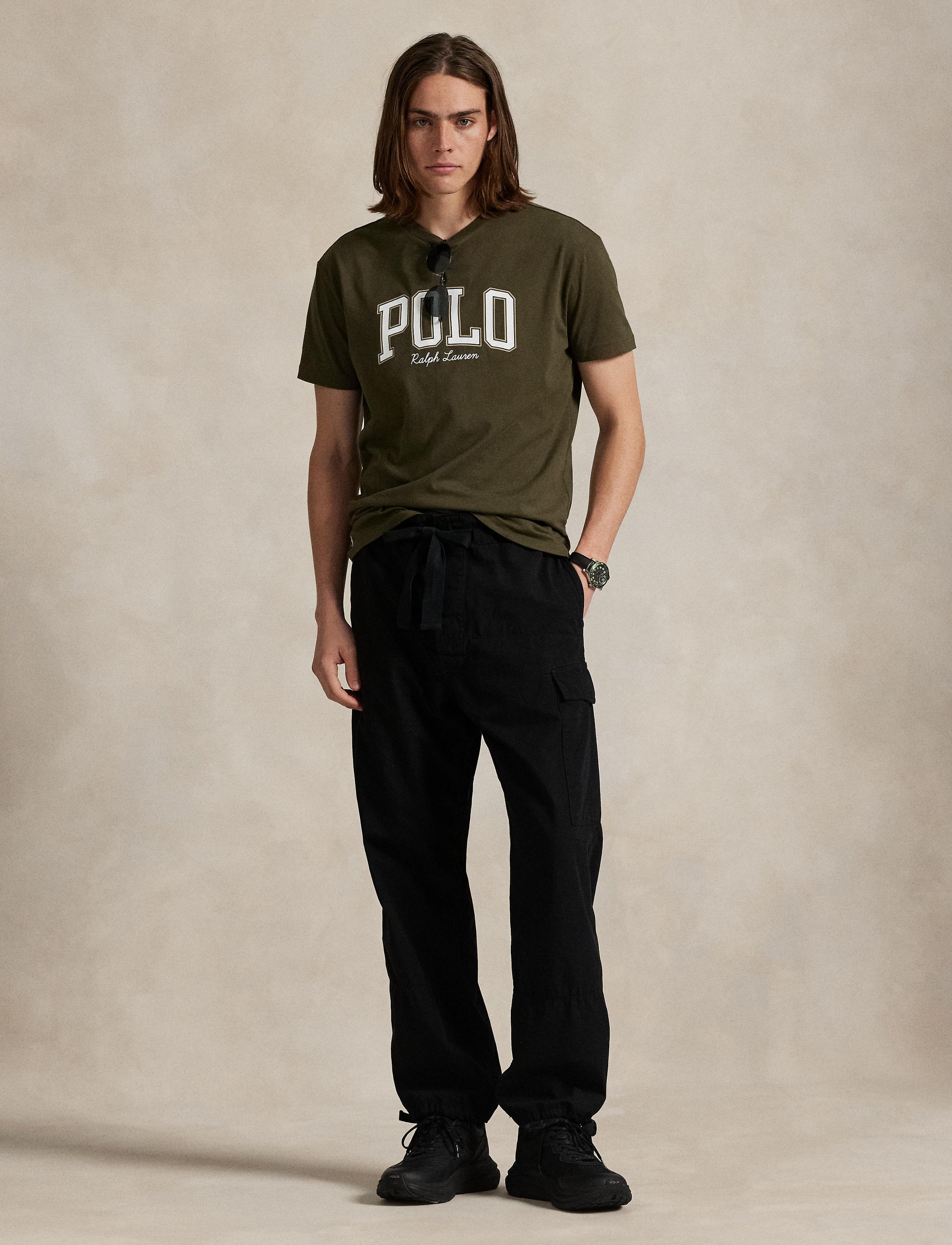 T-shirt à logo Custom Slim Fit - Canopy Olive