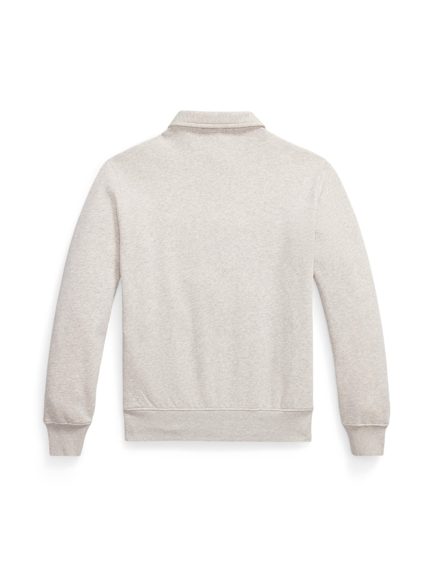 Sweat col en molleton à logo - Light Sport Heather