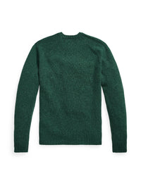 Pull à manches raglan en laine - Forest Green Donegal