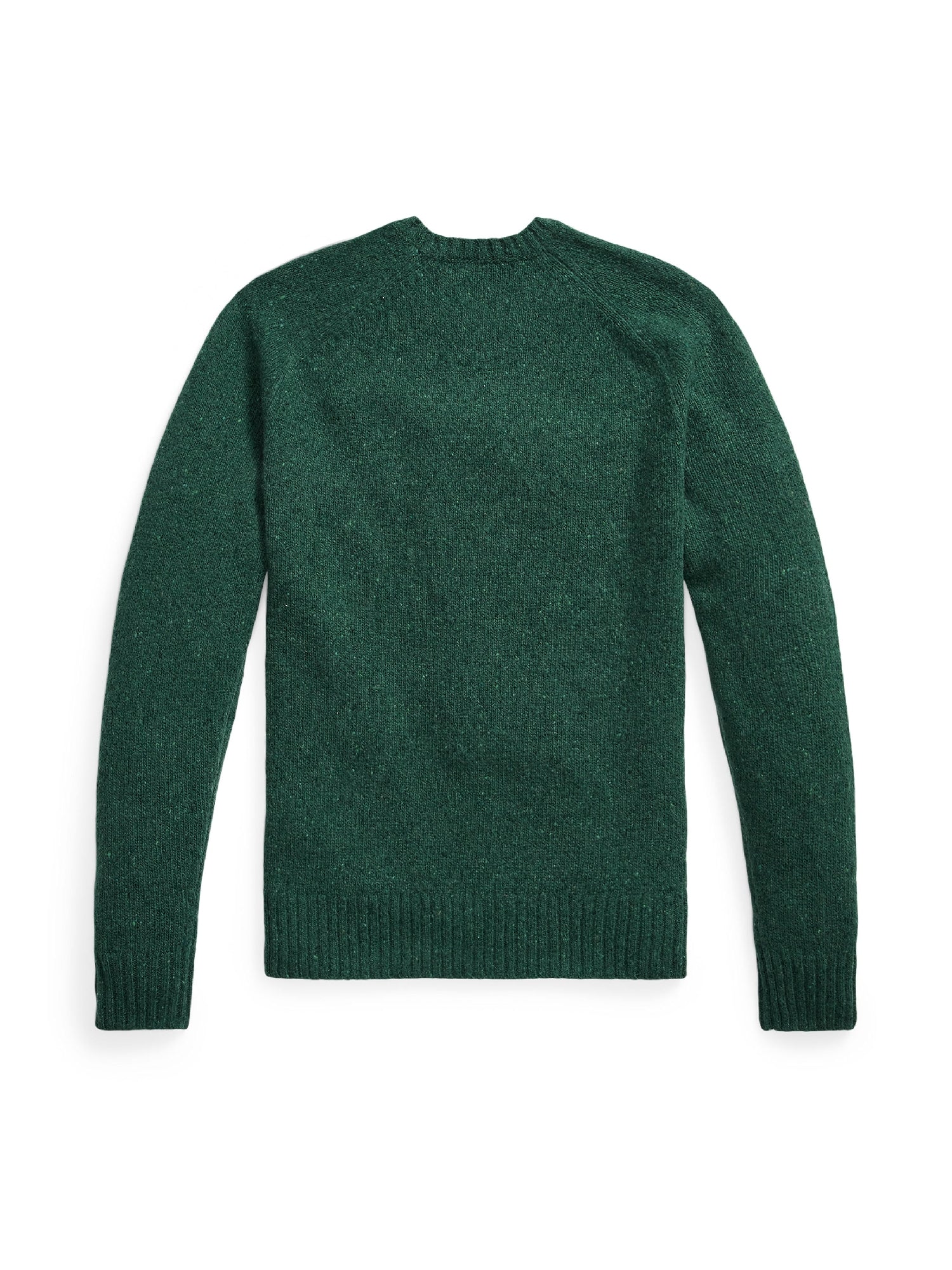 Pull à manches raglan en laine - Forest Green Donegal