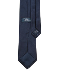 Cravate motif poney Polo en soie - Navy