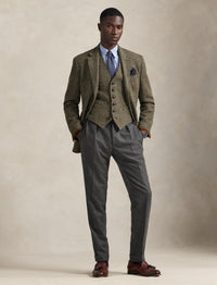Gilet en tweed écossais - Loden & Multicolore