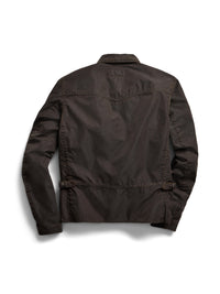 Veste moto en sergé - Vintage Black
