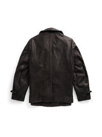 Caban en cuir - Black Over Brown