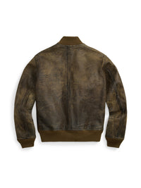 Bomber Stanton en cuir - Vintage Indigo