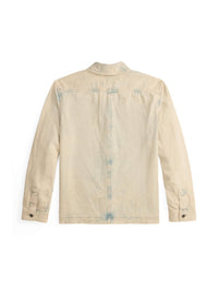 Surchemise denim en lin mélangé - Faded Indigo