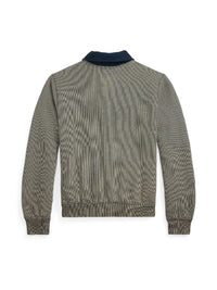 Cardigan en jacquard rayé - Navy & Multicolore
