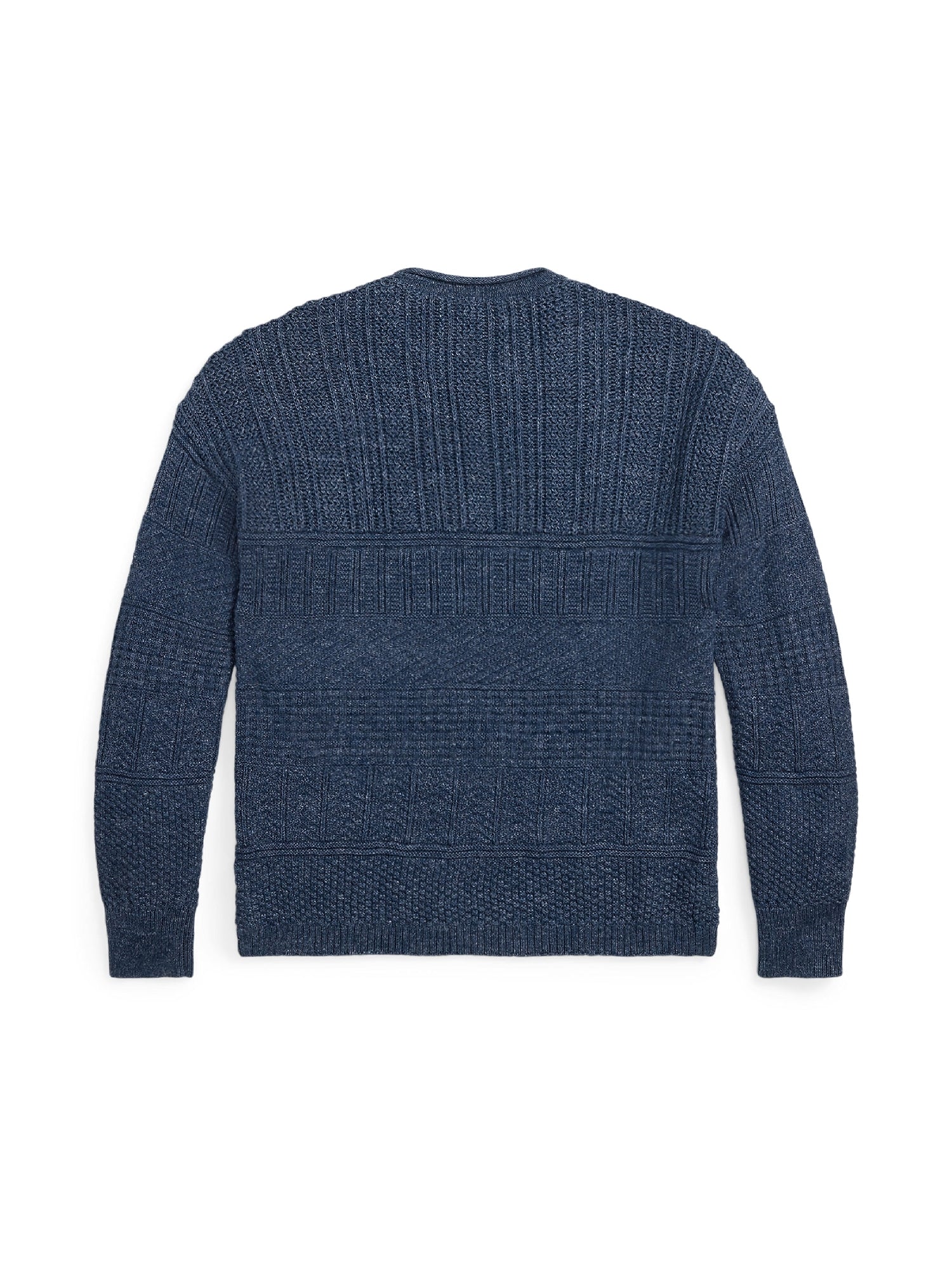 Pull à col roulotté en lin mélangé - Blue & Multicolore