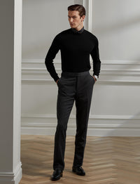 Pull col rond en cachemire - Classic Black