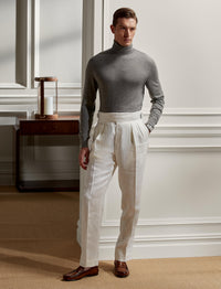 Pull col roulé en cachemire - Gris