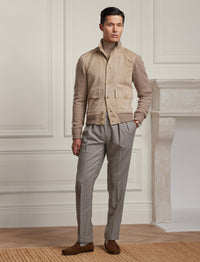 Veste en cachemire et daim - Truffle Melange W & Truffle Sde