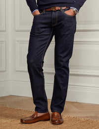 Jean slim stretch lisière selvedge - Bleu