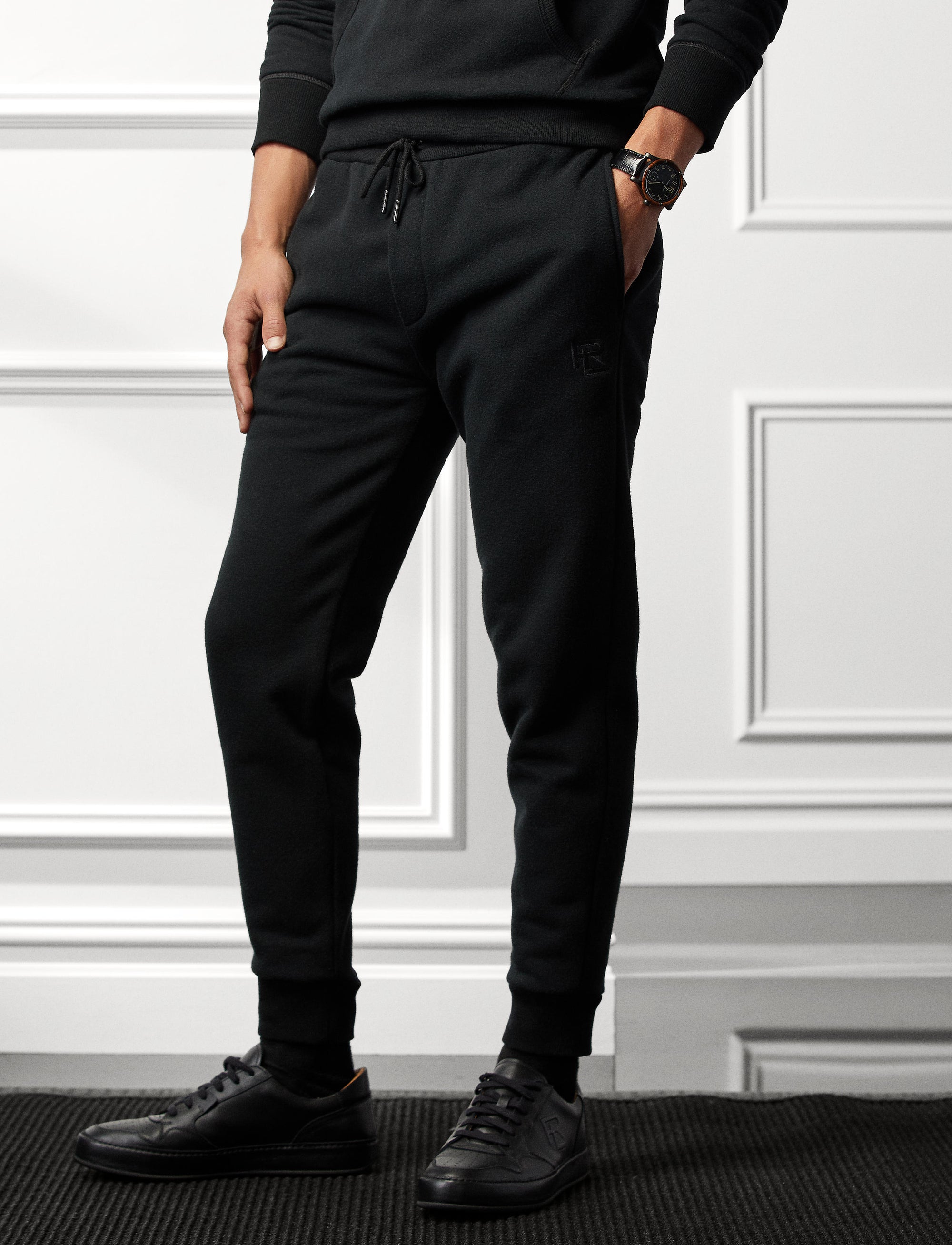 Fleece jogging trousers - Classic Black