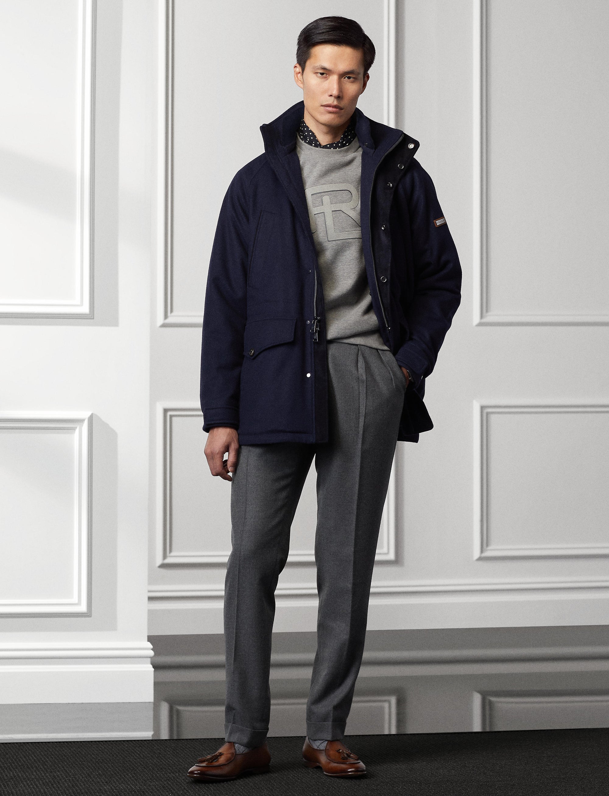 Trois-quart Mandell en laine - Chairman