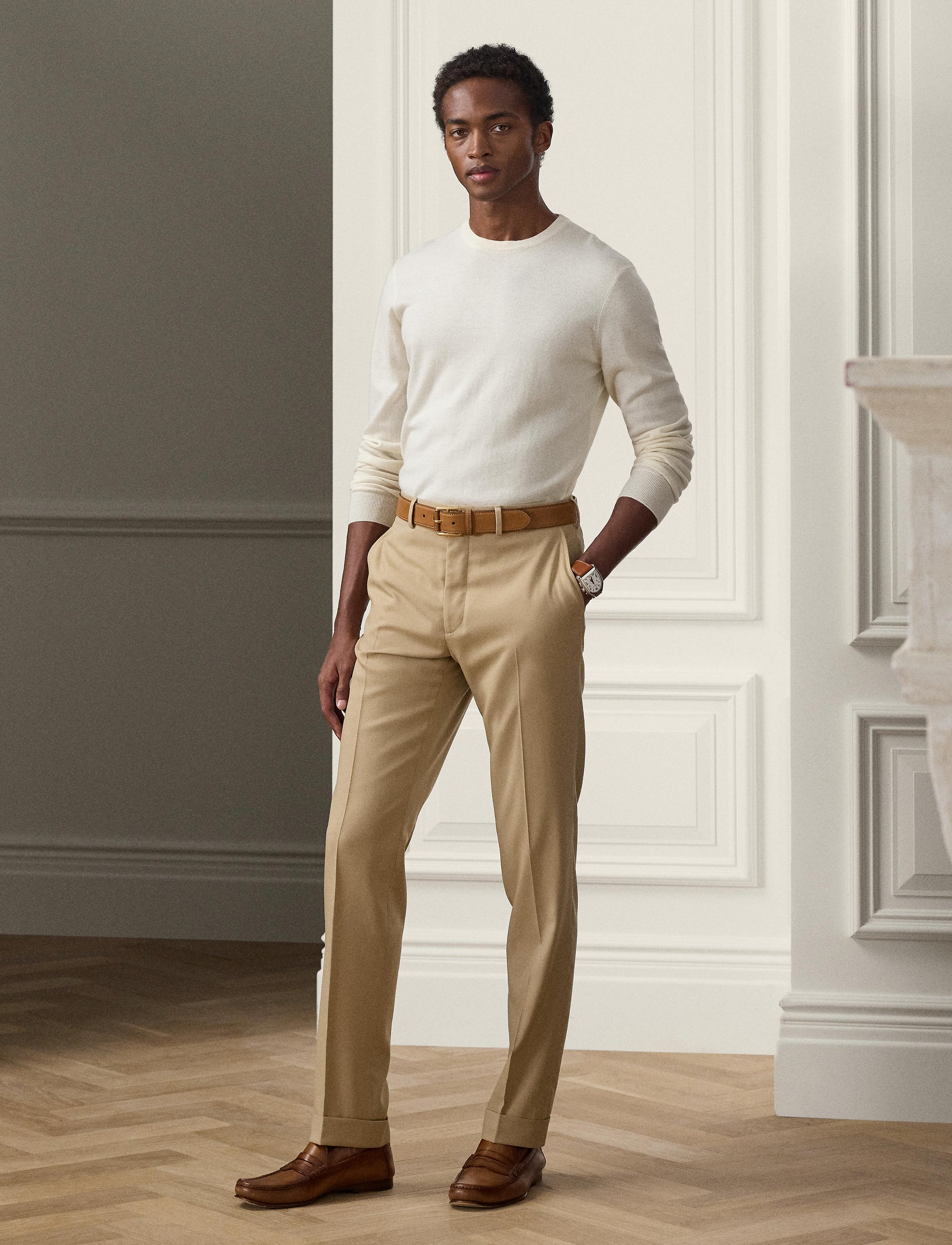 Pull col rond en cachemire - Classic Cream