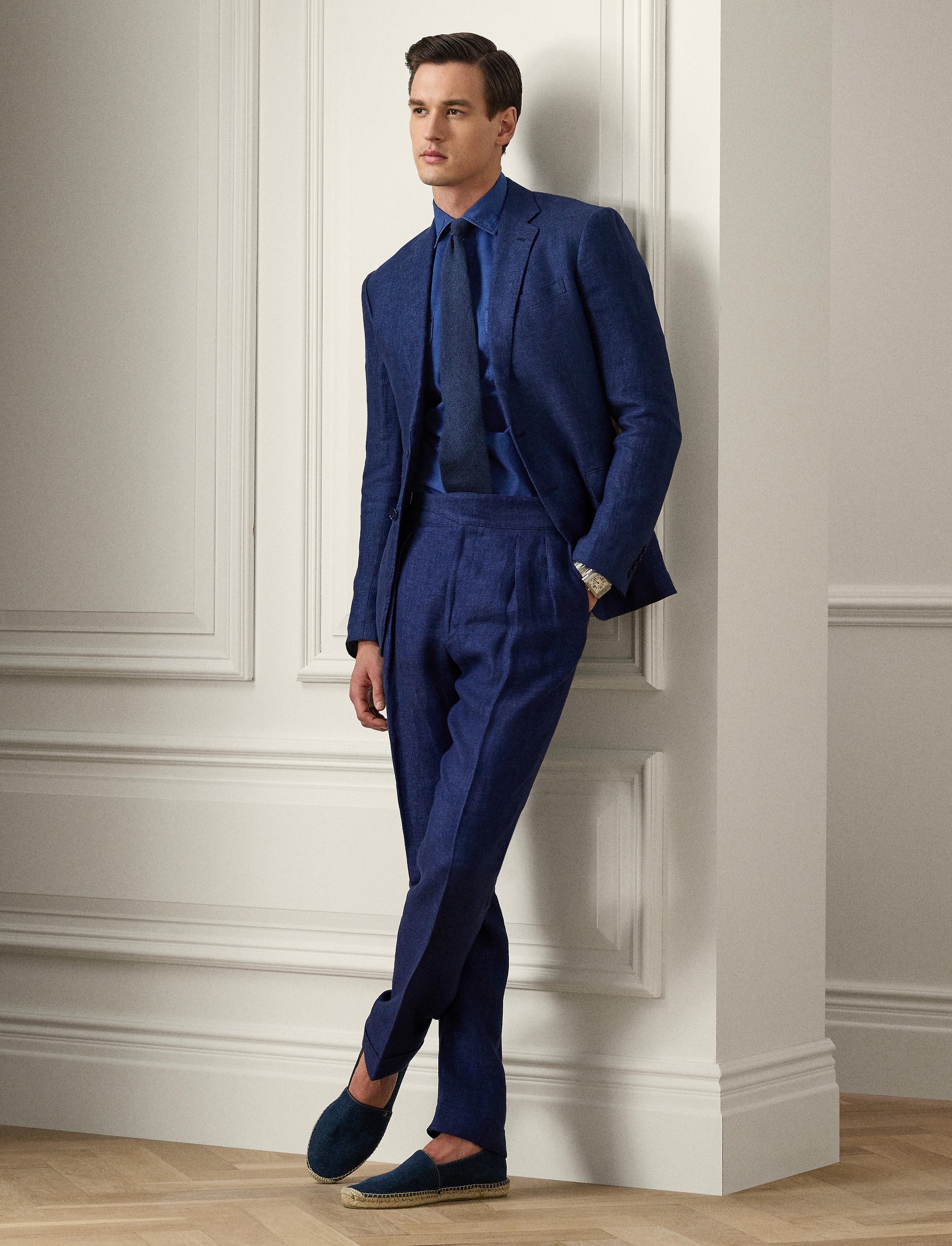 Linen and silk shirt - Spring Navy