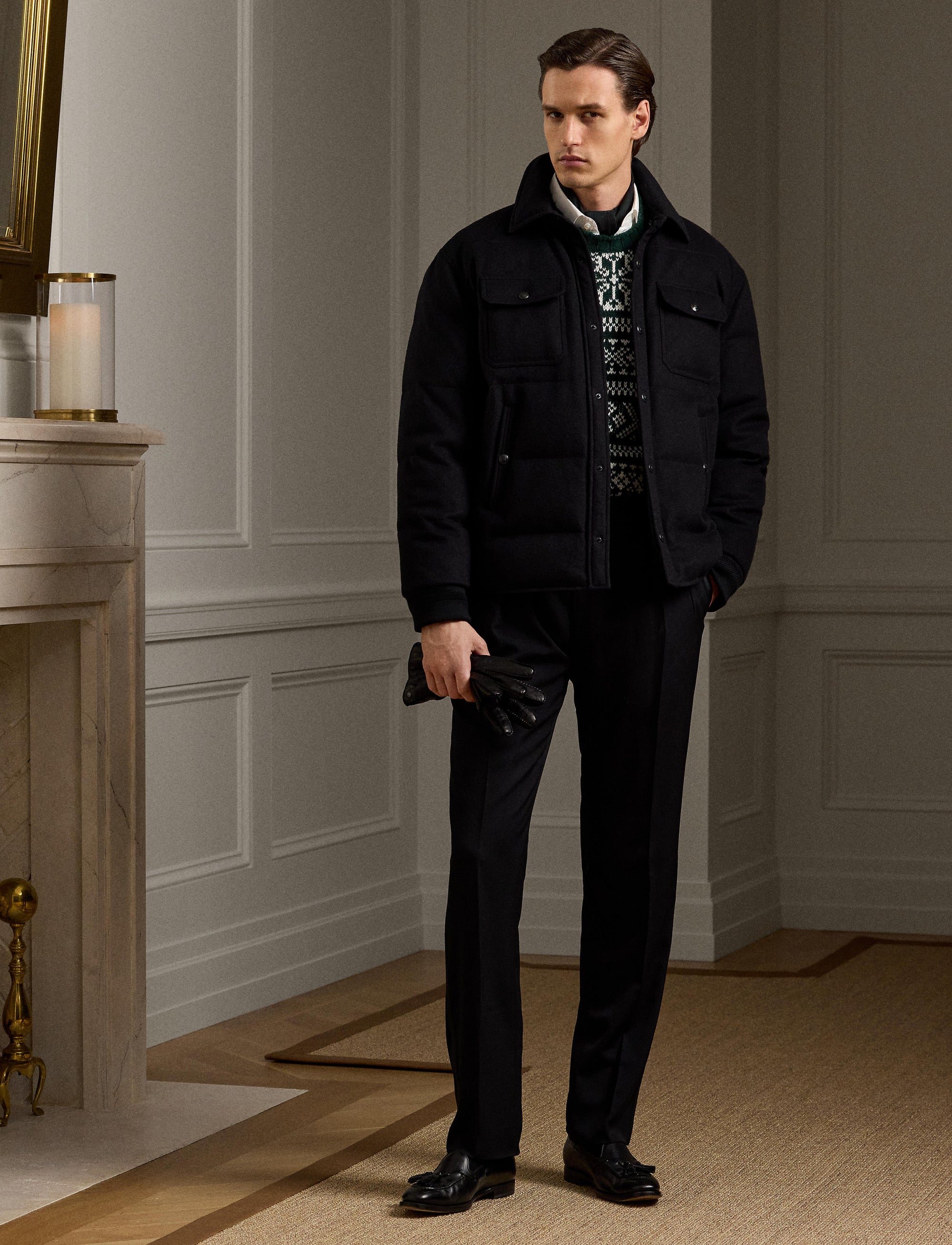 Doudoune Bennett en laine - Polo Black