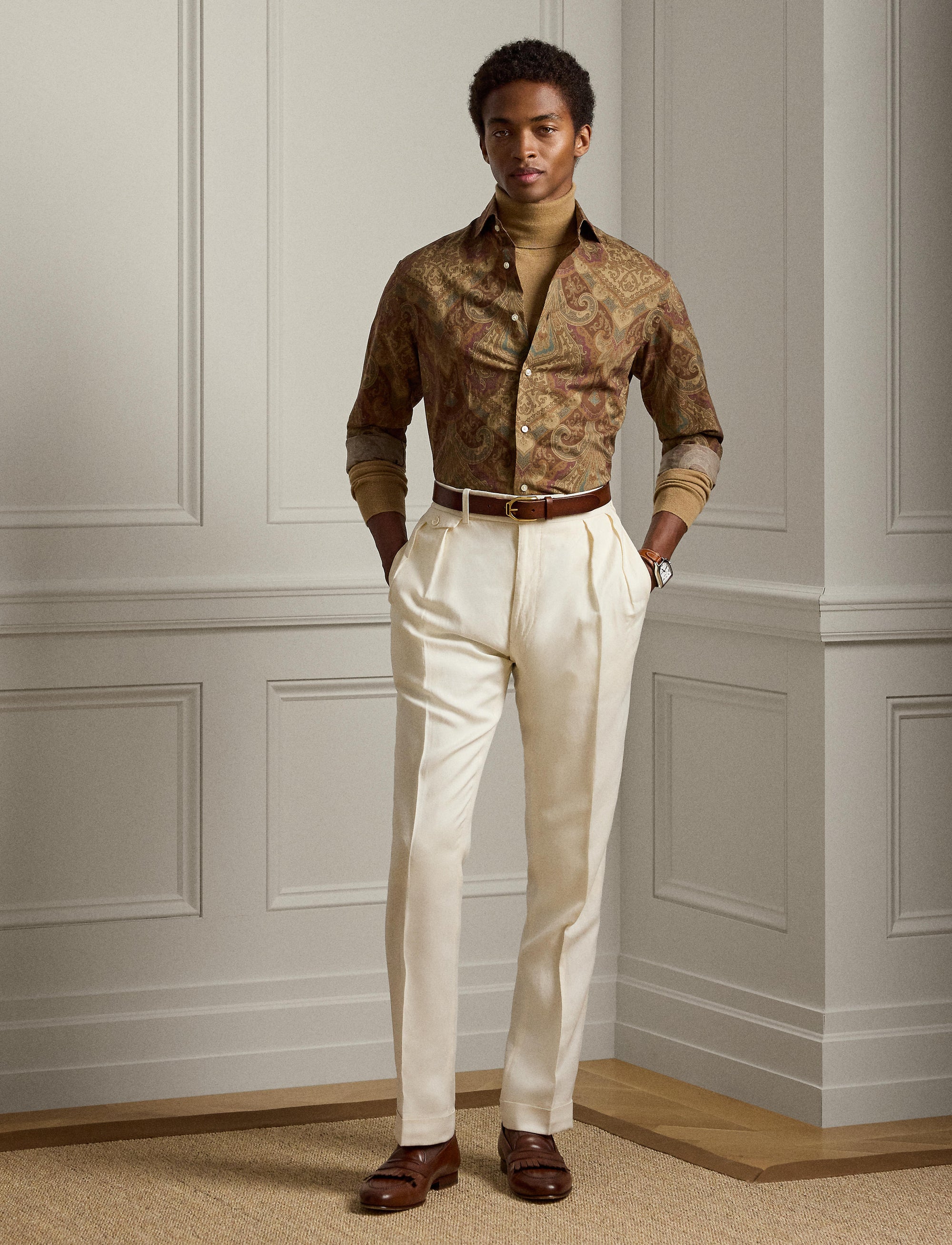 Linen pattern shirt - Multicolour