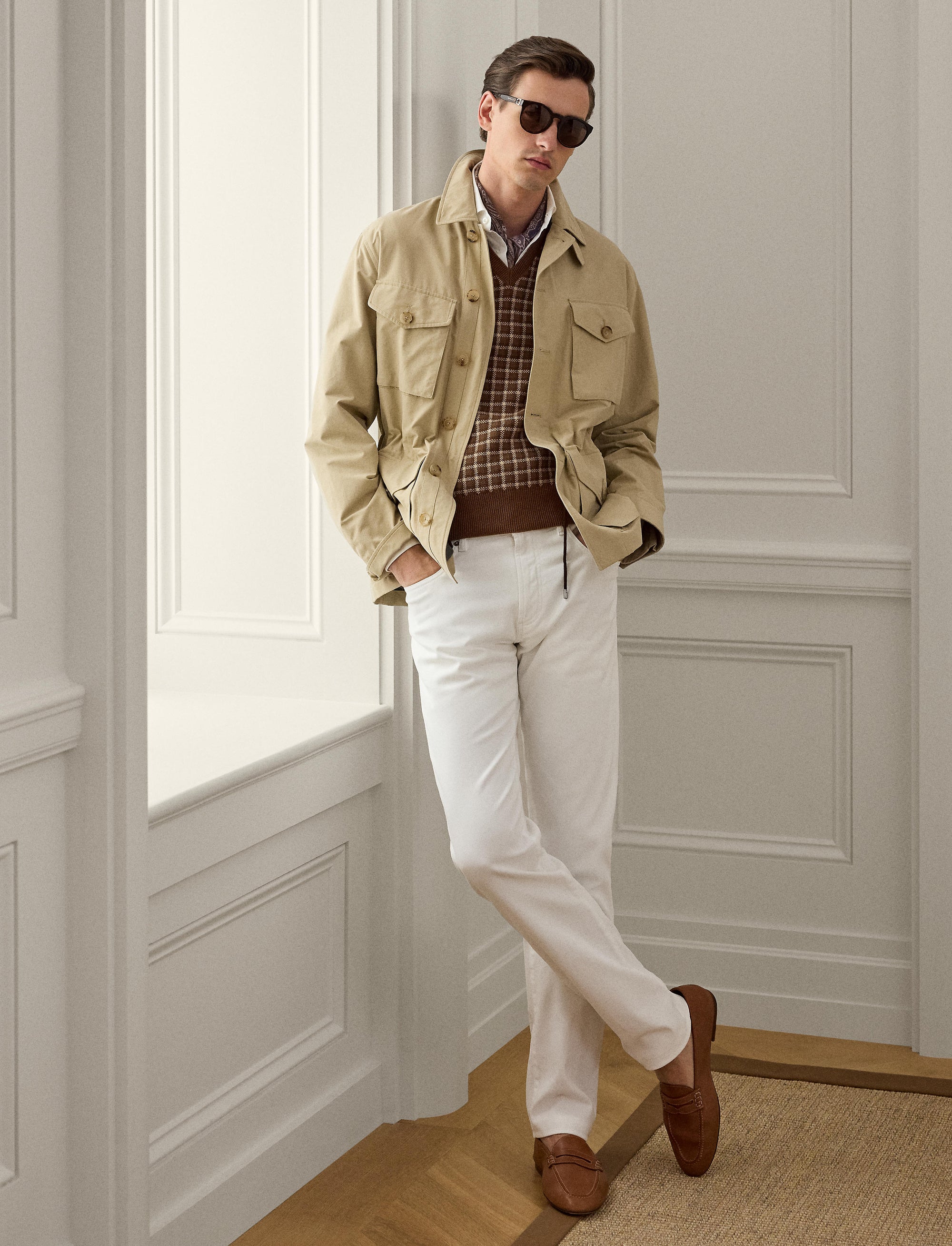 Veste à quatre poches Johnson en sergé - Light Tan