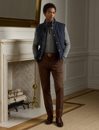 Carleton quilted down cardigan - Classic Chairman Navy